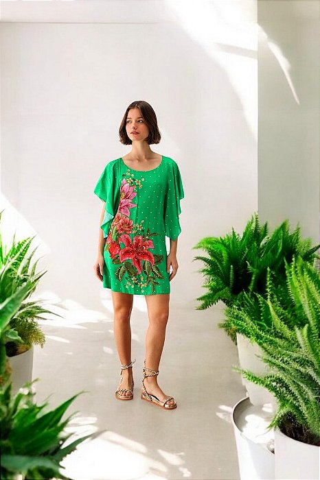 Vestido Curto Fruta de Verão Localizado Farm