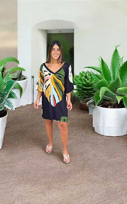 Vestido Curto Costela de Adão Farm