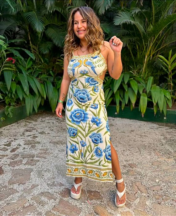 Vestido Rib Midi Puglia Farm