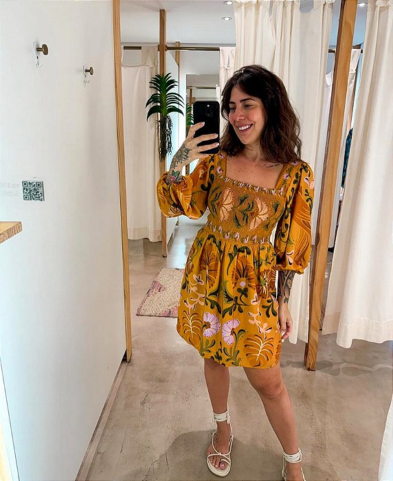 Vestido Curto Helena Farm