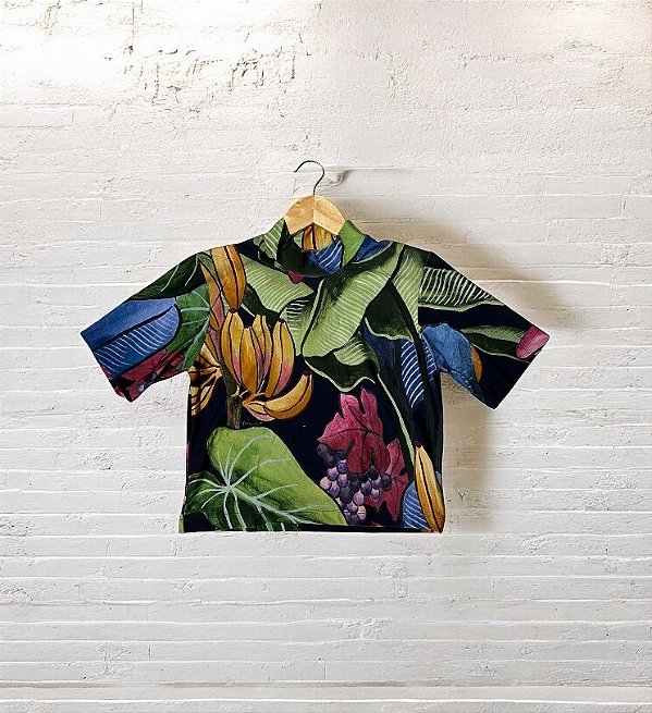 Blusa MC Estampa Banana Uva Farm