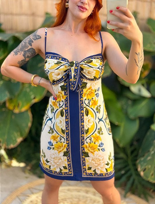 Vestido Curto Flor do Rio Farm