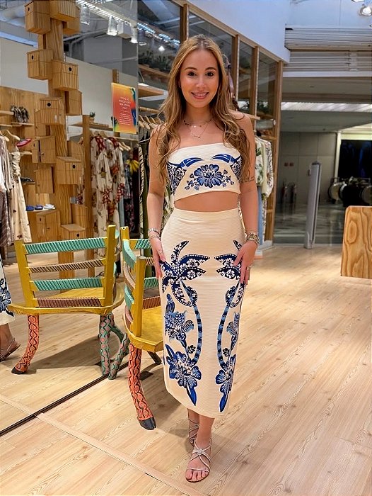 Saia Rib Coqueiro Tropical