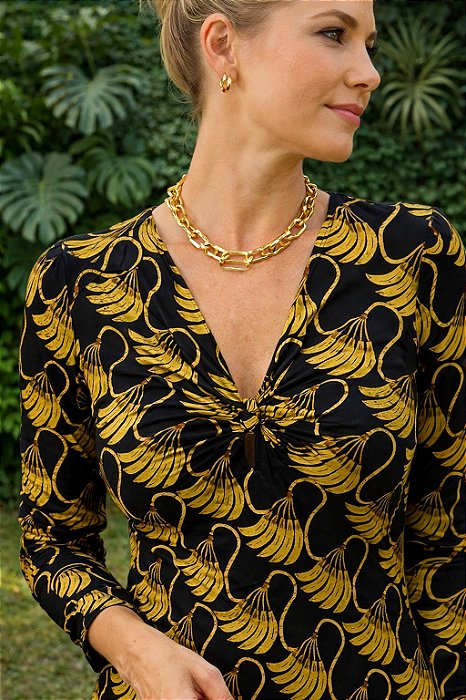 Vestido Midi Banana Tassel