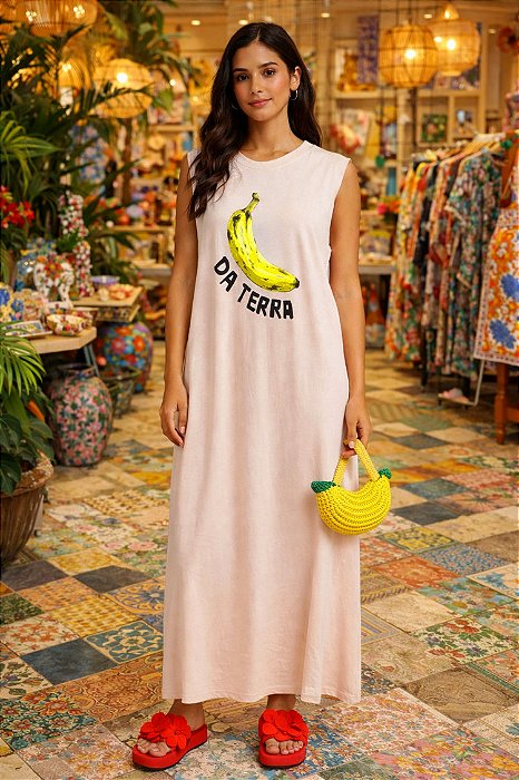 Vestido Longo Malha Da Terra (sem troca)