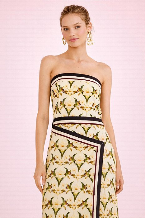 Vestido Cropped Lenço Polina