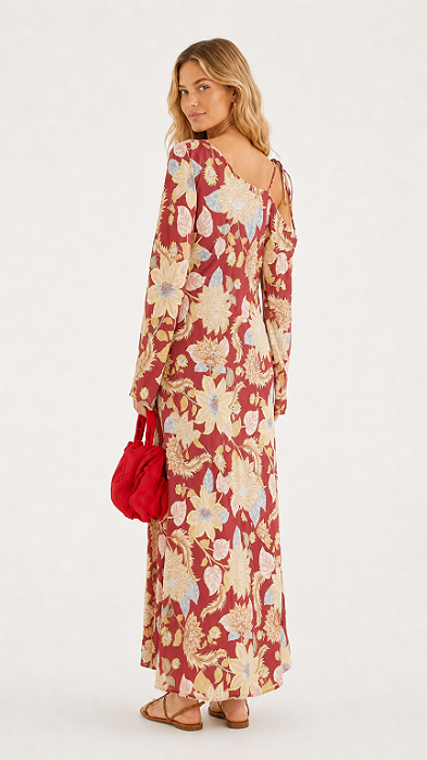 Vestido longo Floral Siena