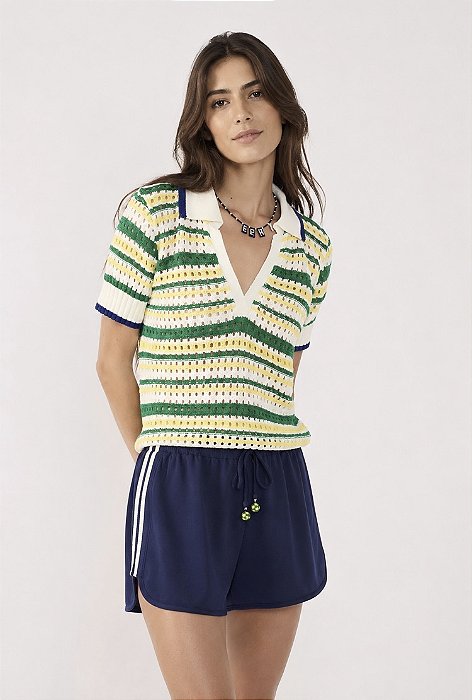 Blusa Polo Tricot