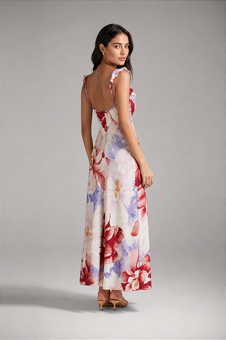 Vestido Longo Floral Doce (sem troca)