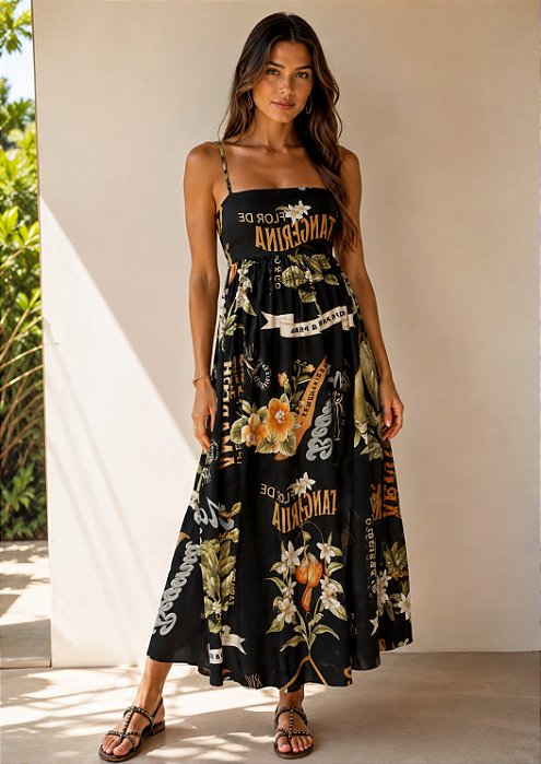 Vestido Longo Selos do Brasil (sem troca)