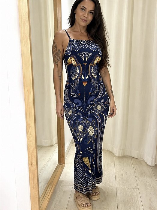 Vestido Alça Lenço Riviera