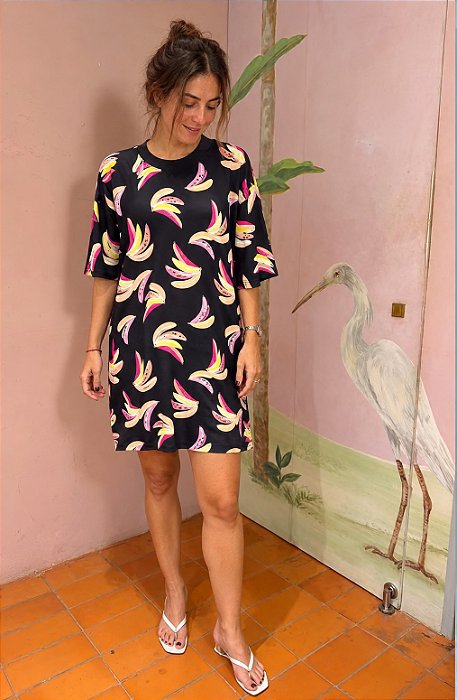 Vestido T-Shirt Banana Doce (sem troca)