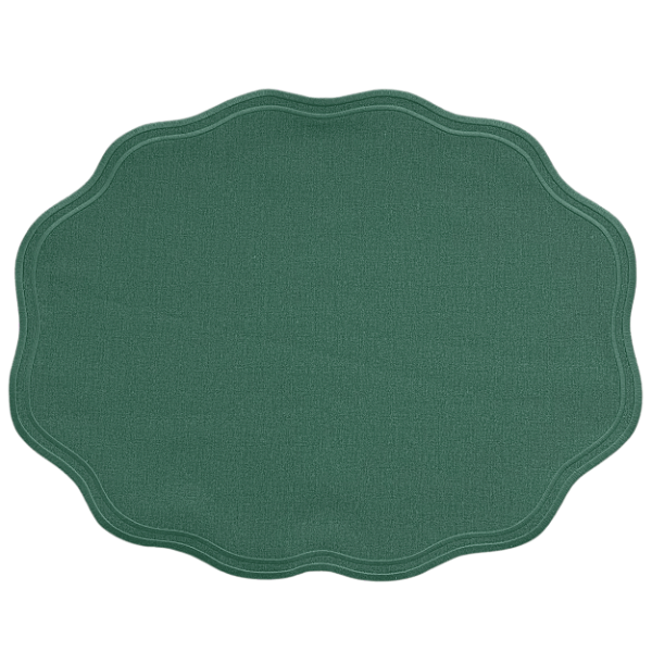 Jogo Americano Bordado Verde Impermeável