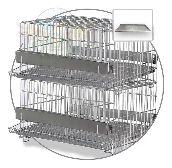 Gaiola Codorna Poedeira Japonesa Bateria 40 Aves - Kit 2 Und