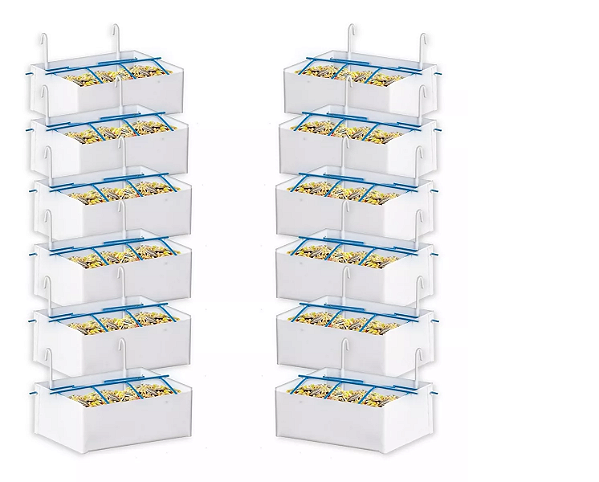 Kit Comedouro Calopsita Papagaio Pássaros Ração Fruta 15 Pçs