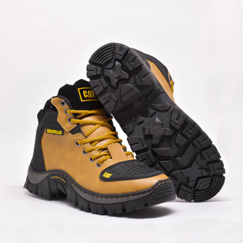 Sapato Bota Caterpillar Adventure Em Couro Lançamento