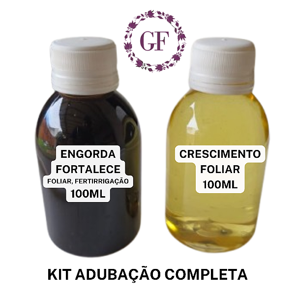 Kit Adubação completa Floração Crescimento Fertirrigação Foliar 200 ml