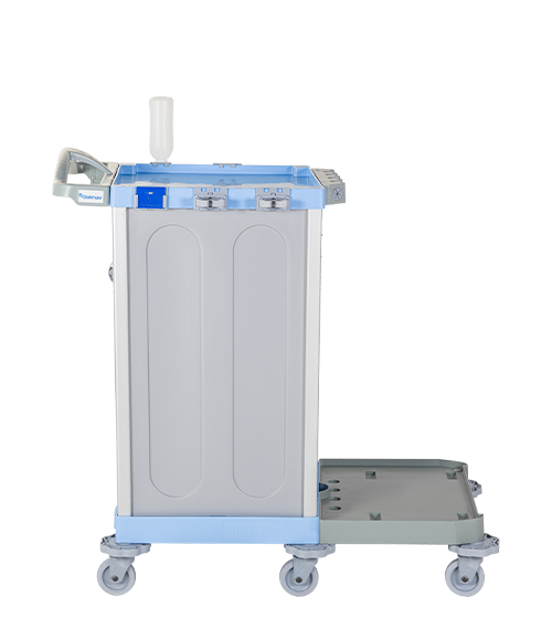 Carro Hospitalar (Bandeja Auxiliar) - Bralimpia - HOSP102