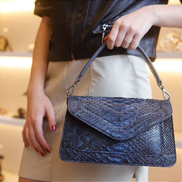 Bolsa Couro Python VIC Diversas - Agali