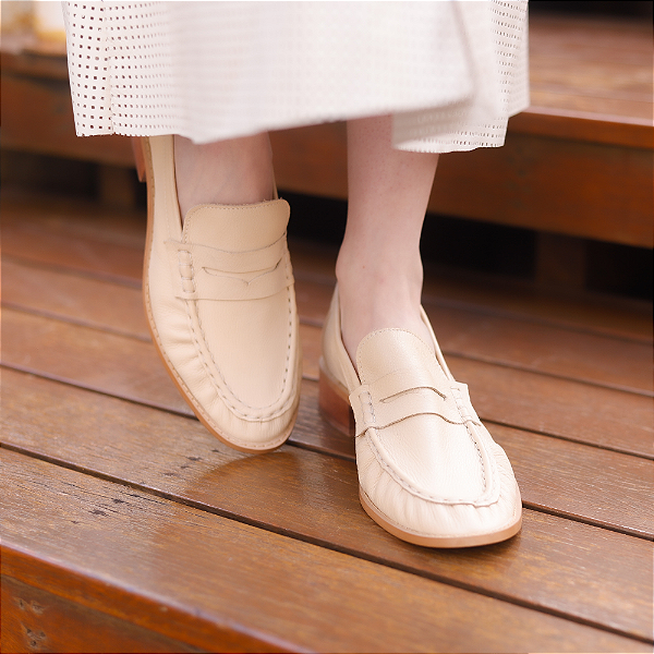 Mocassim Georgia Off White - Karine Daher