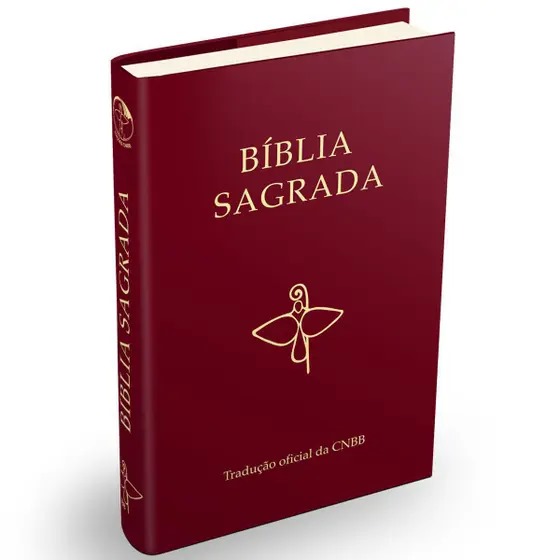 BIBLIA SAGRADA CAPA VINHO SEMI LUXO TRADUCAO OFICIAL DA CNBB
