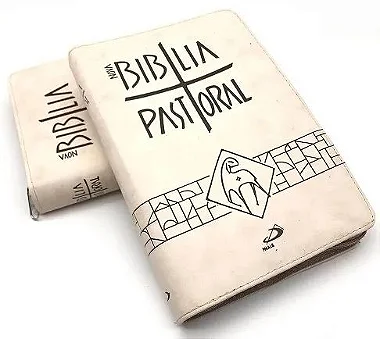 BIBLIA PASTORAL BOLSO ZIPER CREME PAULUS