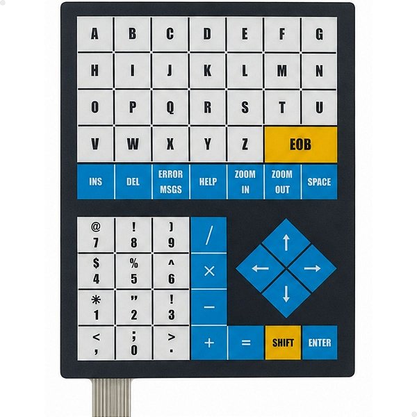 Membrana Cnc Mach 9 Teclado- 57 Teclas- Romi Centur 30 Nova