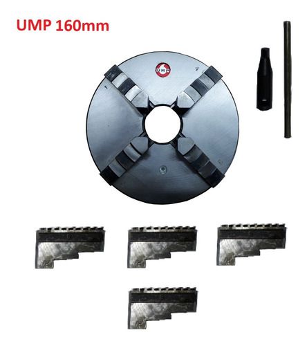 Placa Universal 4 Castanhas Ump 160mm (6 Pol) Torno/fresa