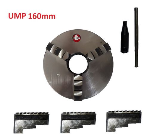 Placa Universal 3 Castanhas Ump 160mm (6 Pol) Torno/fresa