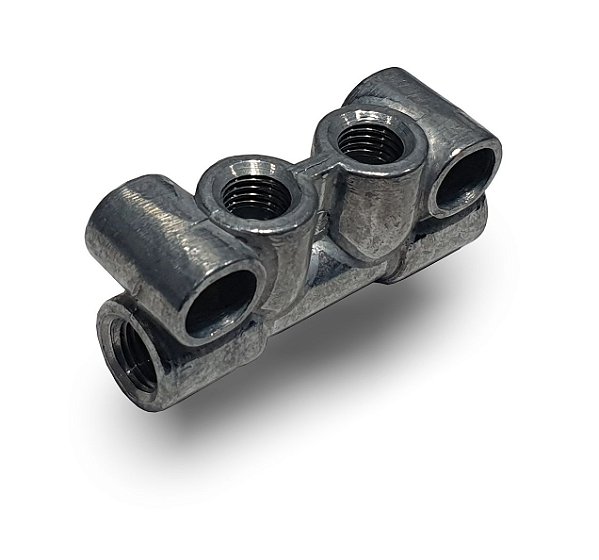 Barra distribuidora Lubrificação CNC 4 saídas M8
