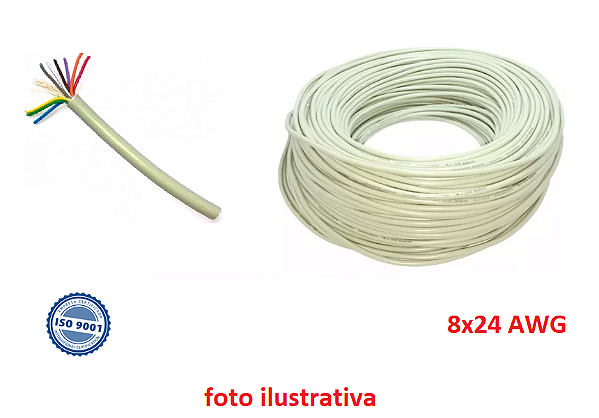 Cabo Manga 8x24awg P/refletor Piscina Led Automação