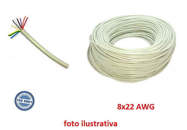 Cabo Manga 8x22awg P/refletor Piscina Led Automação