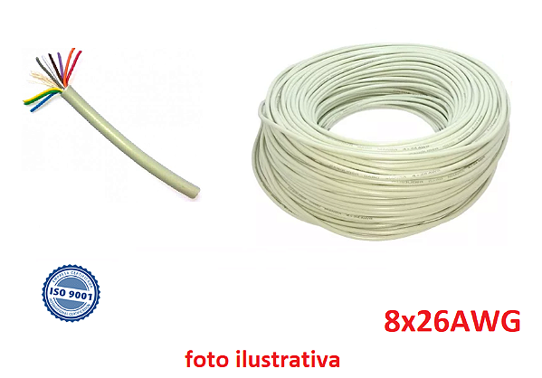 Cabo Manga 8x26awg P/refletor Piscina Led Automação