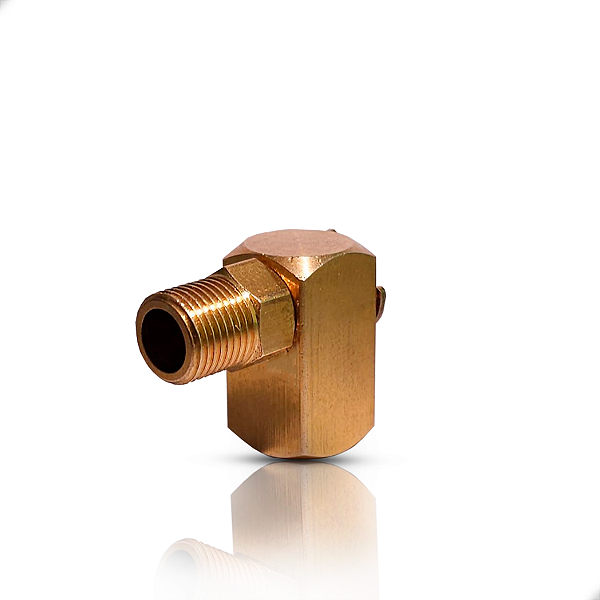 Conexão tipo L Macho M10 / Femea M8 Lubrificação CNC