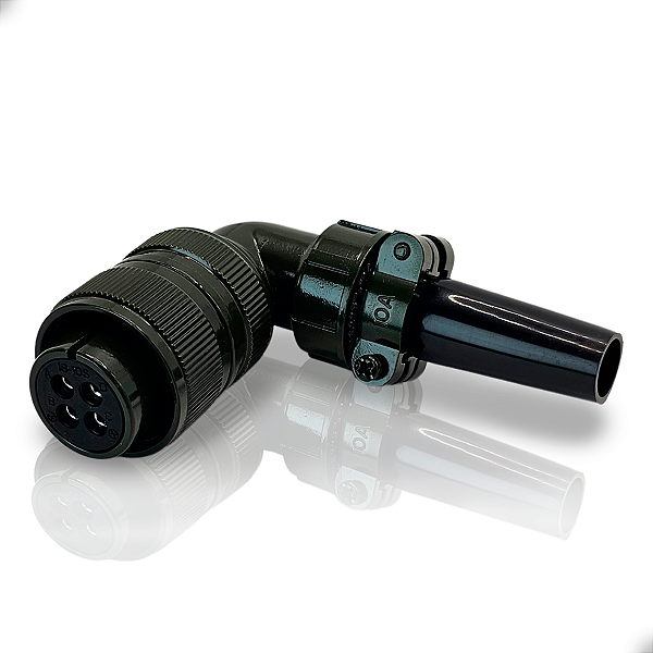 Conector Militar 18-10S 90graus FANUC / Mitsubishi / Yaskawa