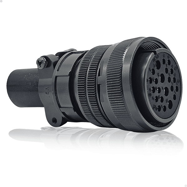 Conector 28-11S Reto militar 22 PINOS FANUC / MITSUBISHI