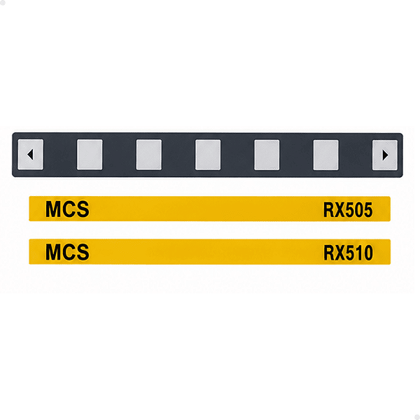 Membrana 7 teclas Para Cnc mcs Rx 510/505 + Adesivos identificador