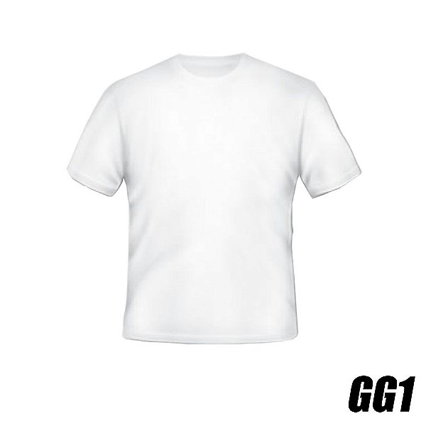 Camiseta de Poliéster Branca GG1 (P/ Sublimação)