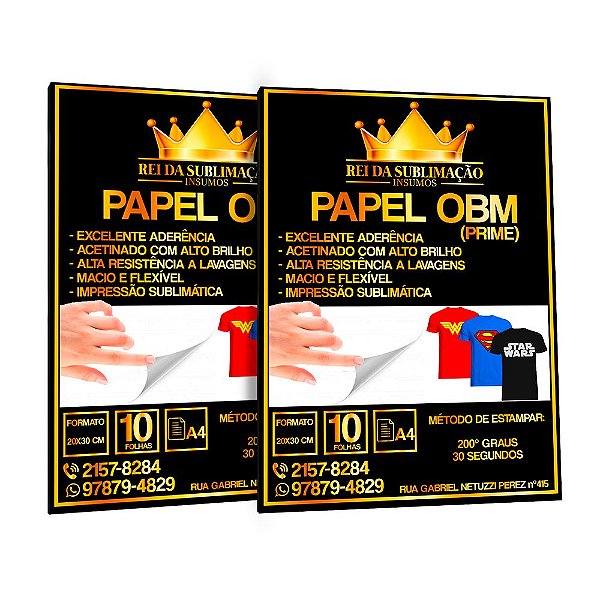 Papéis OBM (P/ Sublimação)