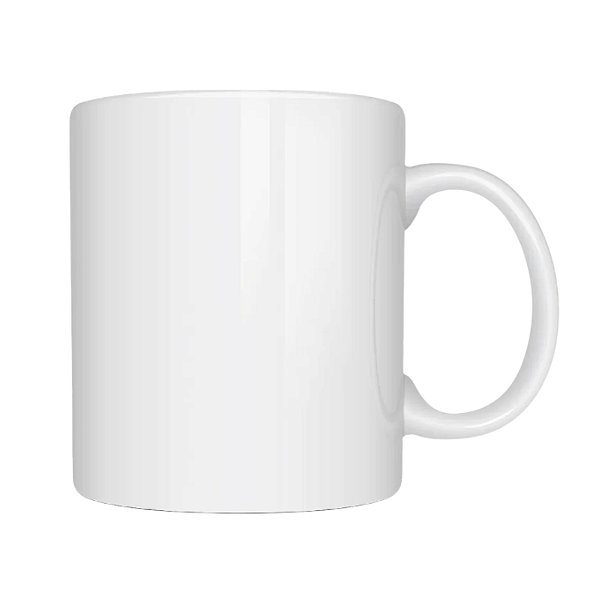 Caneca Branca Cerâmica Importada AAA 325ml Para  Sublimação