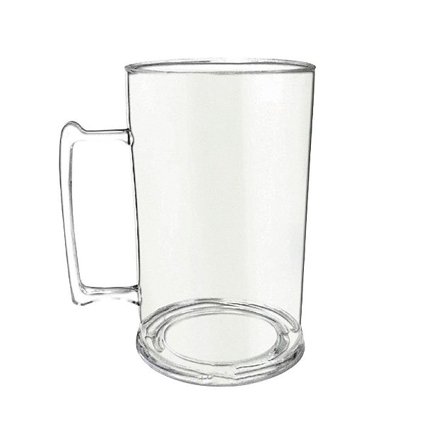 Caneca Chopp de Acrílico Transparente