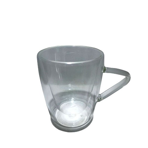 Xícara Cristal 220ml p/ Chá Alça Triangular