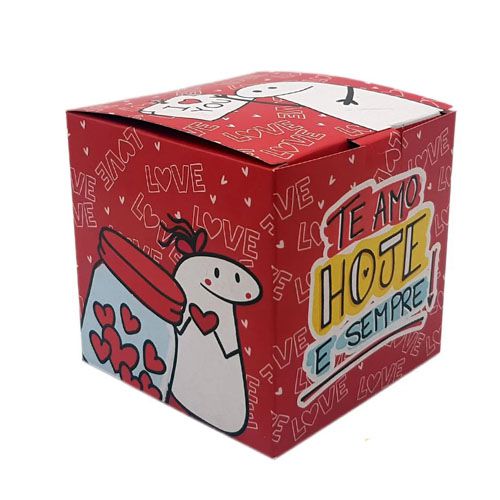 Caixinha de Caneca "Te amo hoje e sempre " Pct c/ 6 Unidades