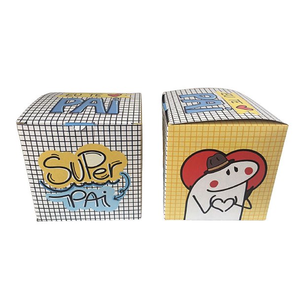 Caixinha de Caneca "Super Pai " Pct c/ 12 Unidadess