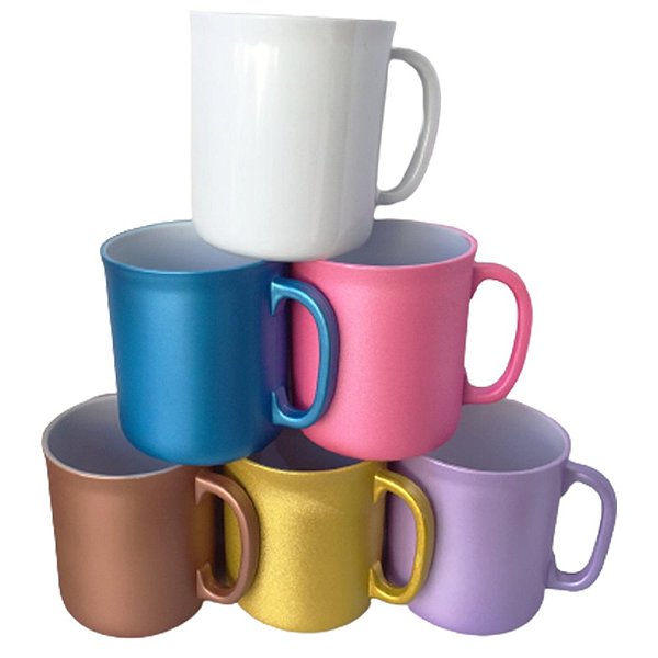 Caneca Plástica Transfer 325ml