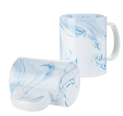 Caneca de Cerâmica Mármore 325ml (P/ Sublimação)