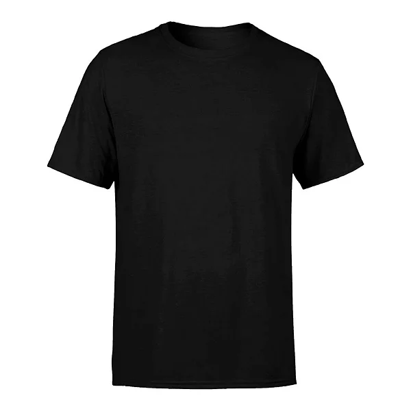Camiseta Preta Algodão P ao GG