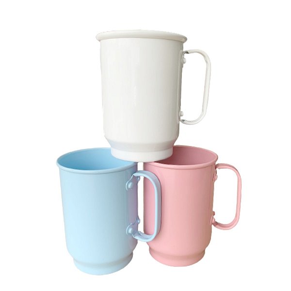 Caneca de alumínio colorida 600 ml (P/ Sublimação)