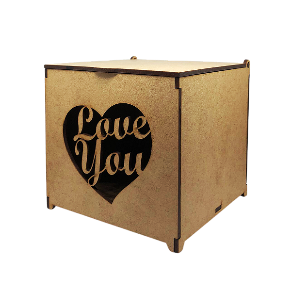 Caixinha para Caneca de MDF " Love You "