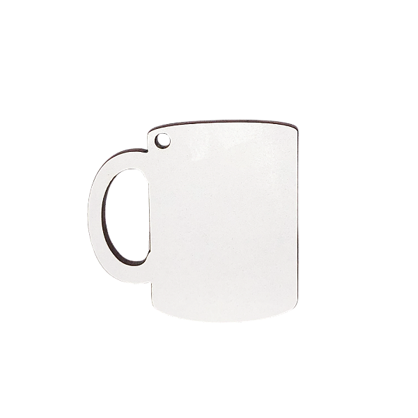 Chaveiro Caneca c/ furo de MDF -  PCT c/ 10 un